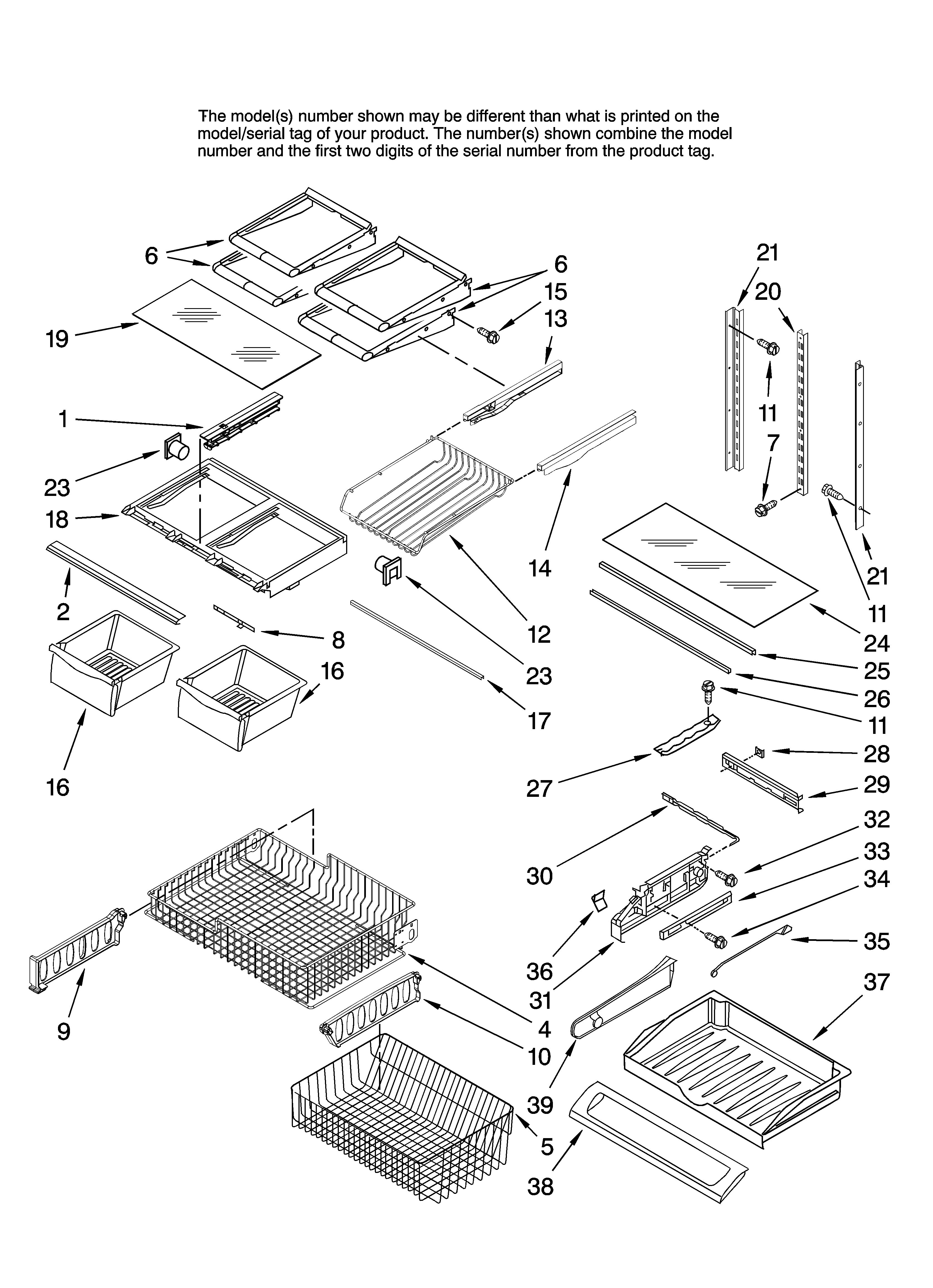 Shelf parts