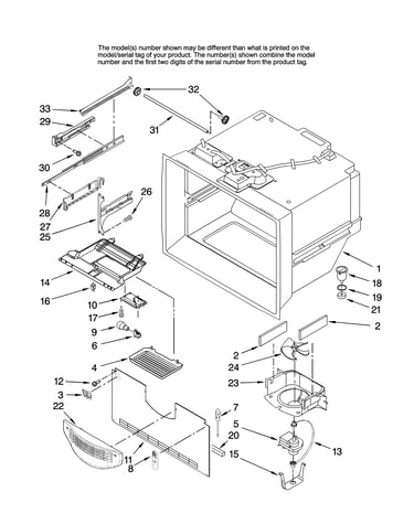 Freezer liner parts