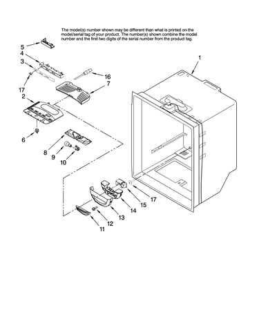 Refrigerator liner parts
