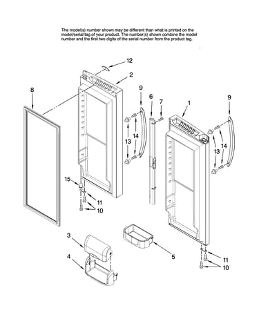 Refrigerator door parts