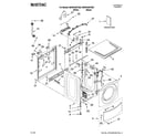 Maytag MHWZ400TQ02 top and cabinet parts diagram