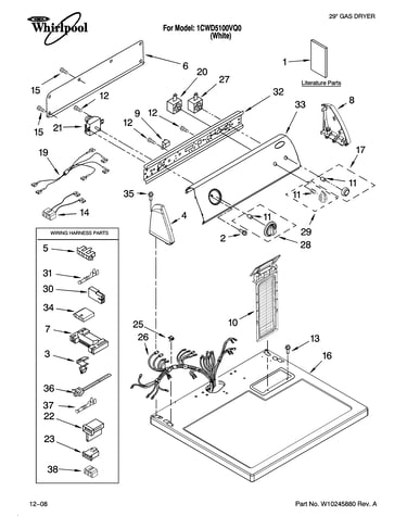 Top and console parts