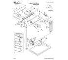 Whirlpool 1CWED5200VQ0 top and console parts diagram