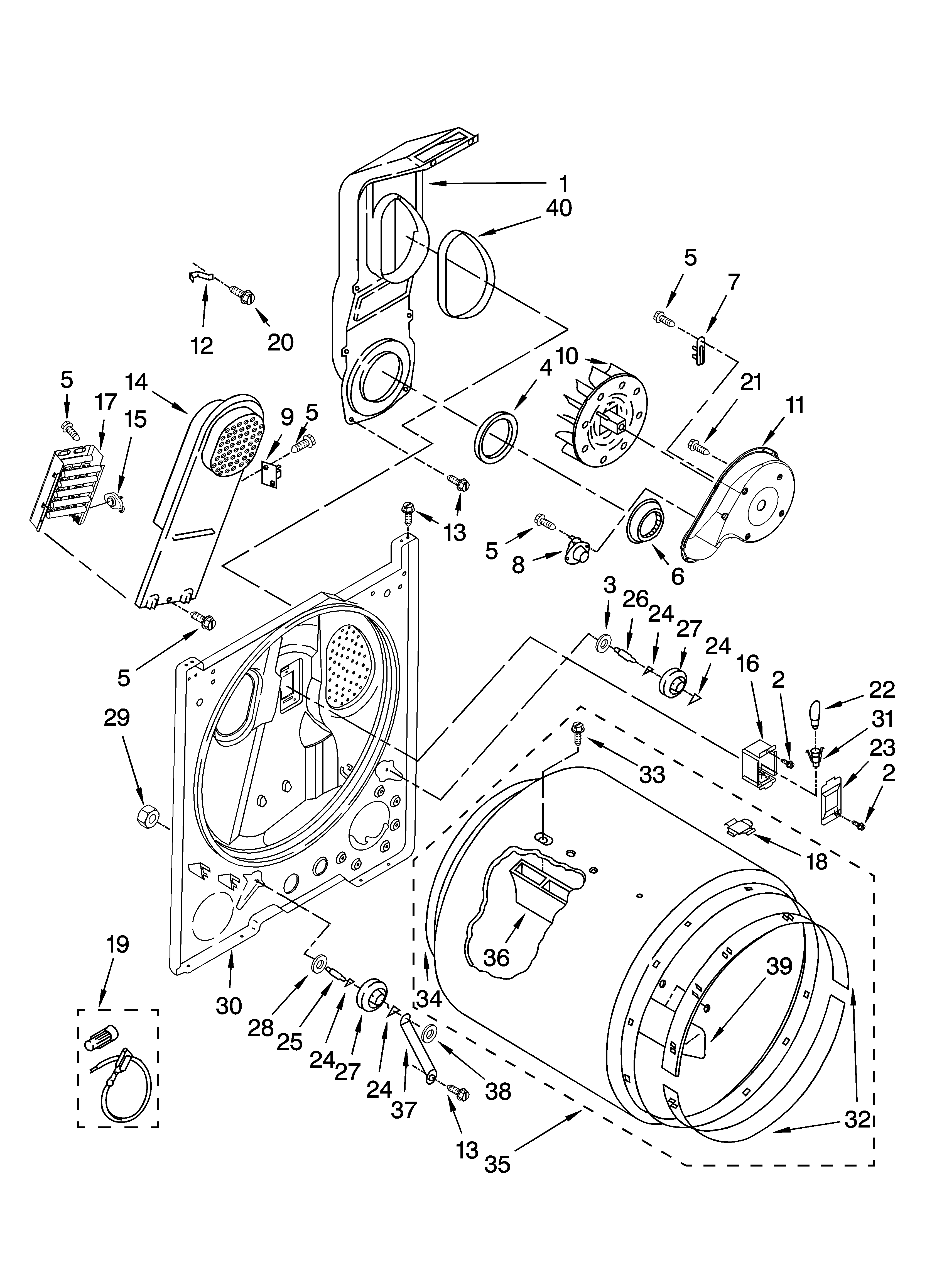 Bulkhead parts, optional parts (not included)
