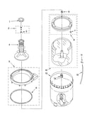 Agitator, basket and tub parts