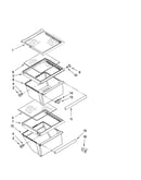 Refrigerator shelf parts