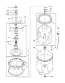 Agitator, basket and tub parts