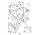 Whirlpool CSP2760TQ0 lower cabinet and front panel parts diagram