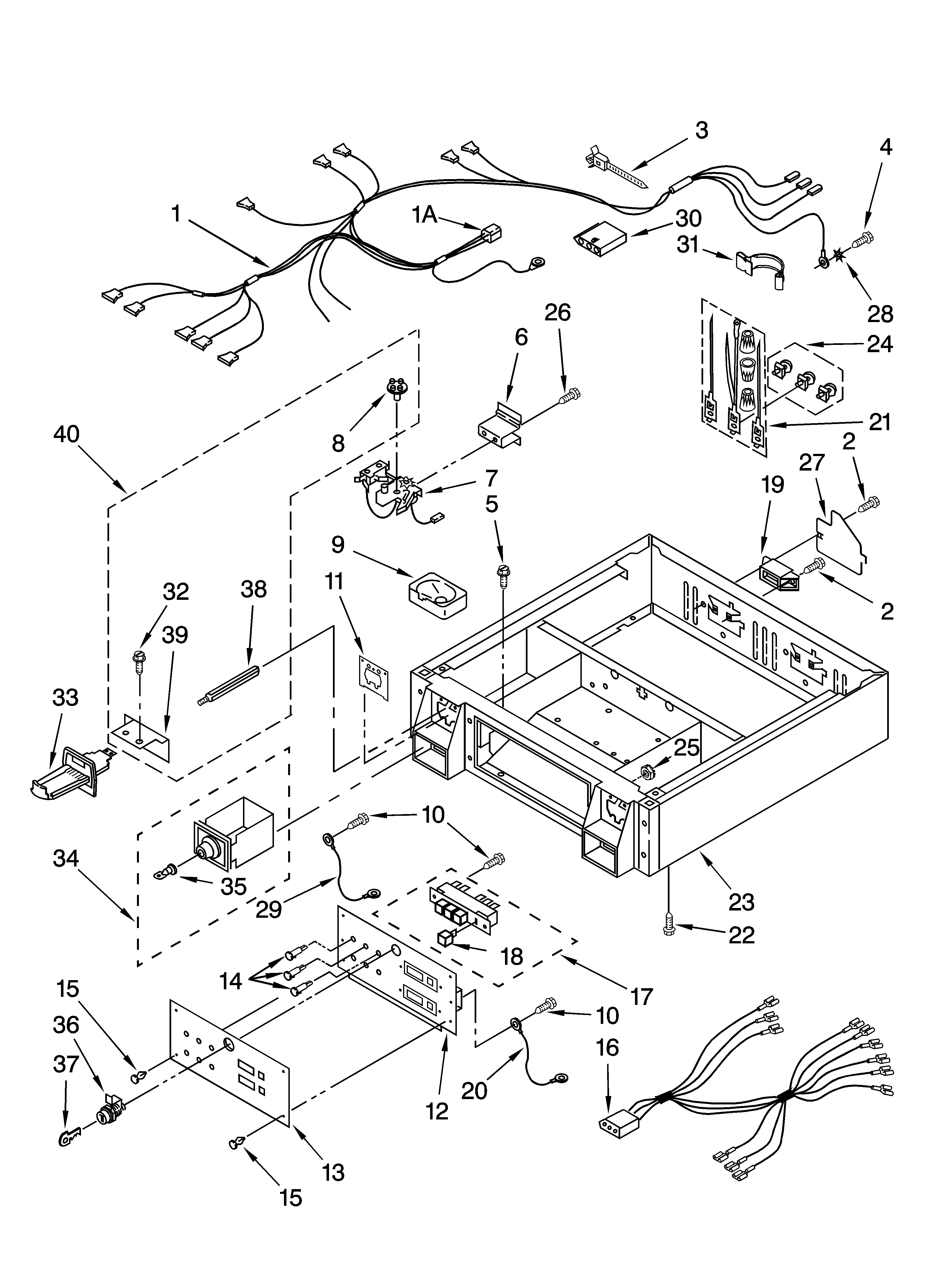 Control panel and separator parts