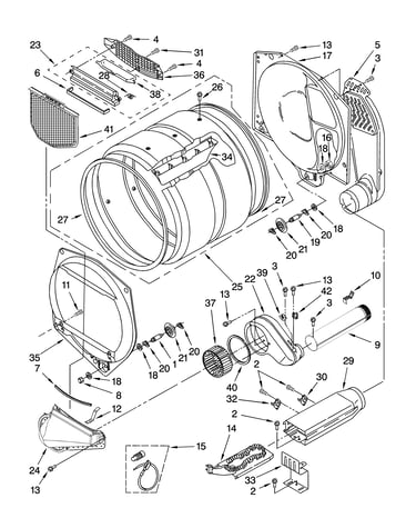 Upper and lower bulkhead parts, optional parts (not in