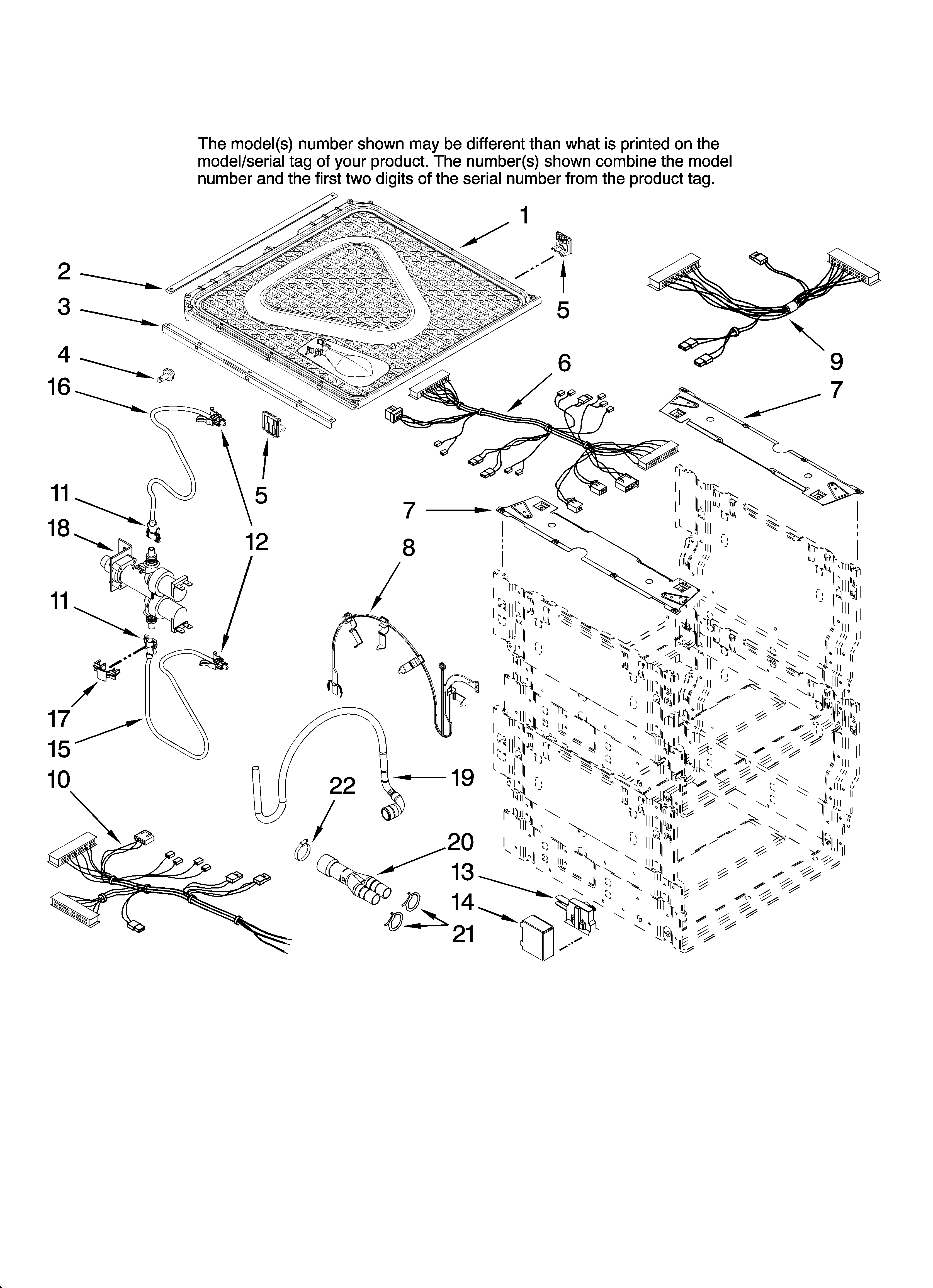 Frame and lid parts