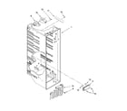 Whirlpool ED5CHQXVB01 refrigerator liner parts diagram