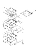 Refrigerator shelf parts