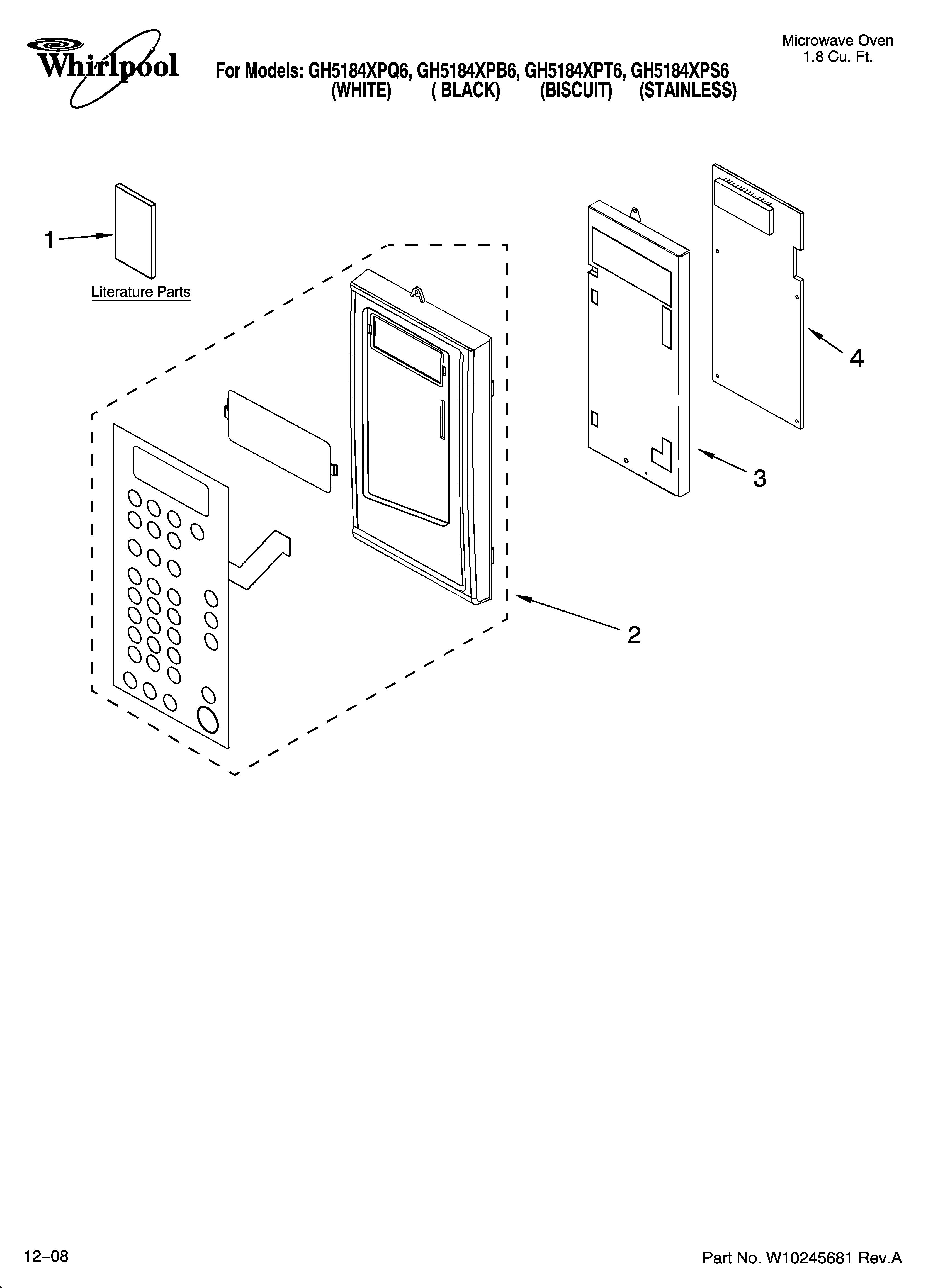 Control panel parts