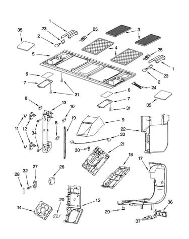 Interior and ventilation parts