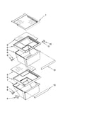 Refrigerator shelf parts