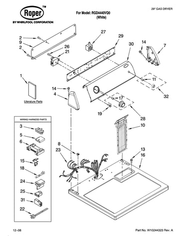 Top and console parts