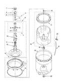 Agitator, basket and tub parts