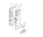 Estate TS25CGXTD01 refrigerator liner parts diagram