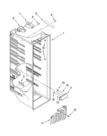 Refrigerator liner parts