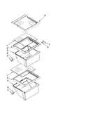 Refrigerator shelf parts