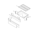 Whirlpool WFG381LVQ0 drawer & broiler parts, optional parts diagram