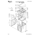 Whirlpool WTW6700TW2 top and cabinet parts diagram