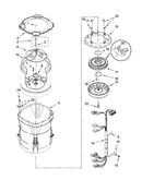 Motor, basket and tub parts
