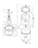 Agitator, basket and tub parts