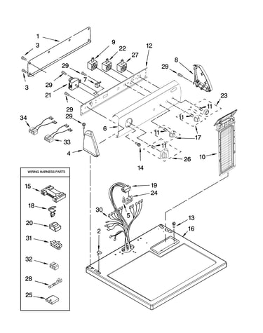 Top and console parts