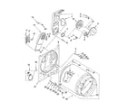 Amana 4KNED5800TQ0 bulkhead parts, optional parts (not included) diagram