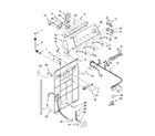 Whirlpool 7MWT97730TQ1 controls and rear panel parts diagram