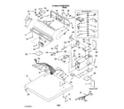Whirlpool 8TCEM2760KQ1 top and console parts diagram