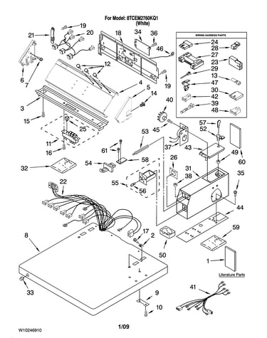 Top and console parts