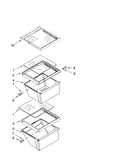 Refrigerator shelf parts