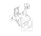 Whirlpool ED2NHGXVQ01 dispenser front parts diagram
