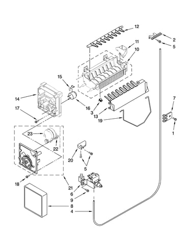 Icemaker parts, optional parts (not included)