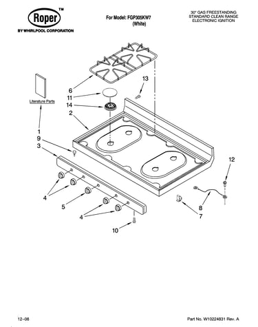 Cooktop parts