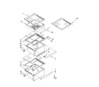 Whirlpool GS2KVAXVS00 refrigerator shelf parts diagram