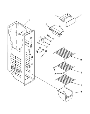 Freezer liner parts
