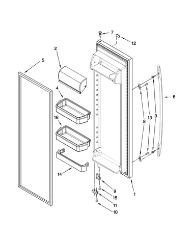 Refrigerator door parts
