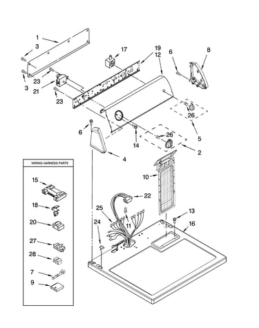 Top and console parts