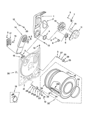 Bulkhead parts, optional parts (not included)
