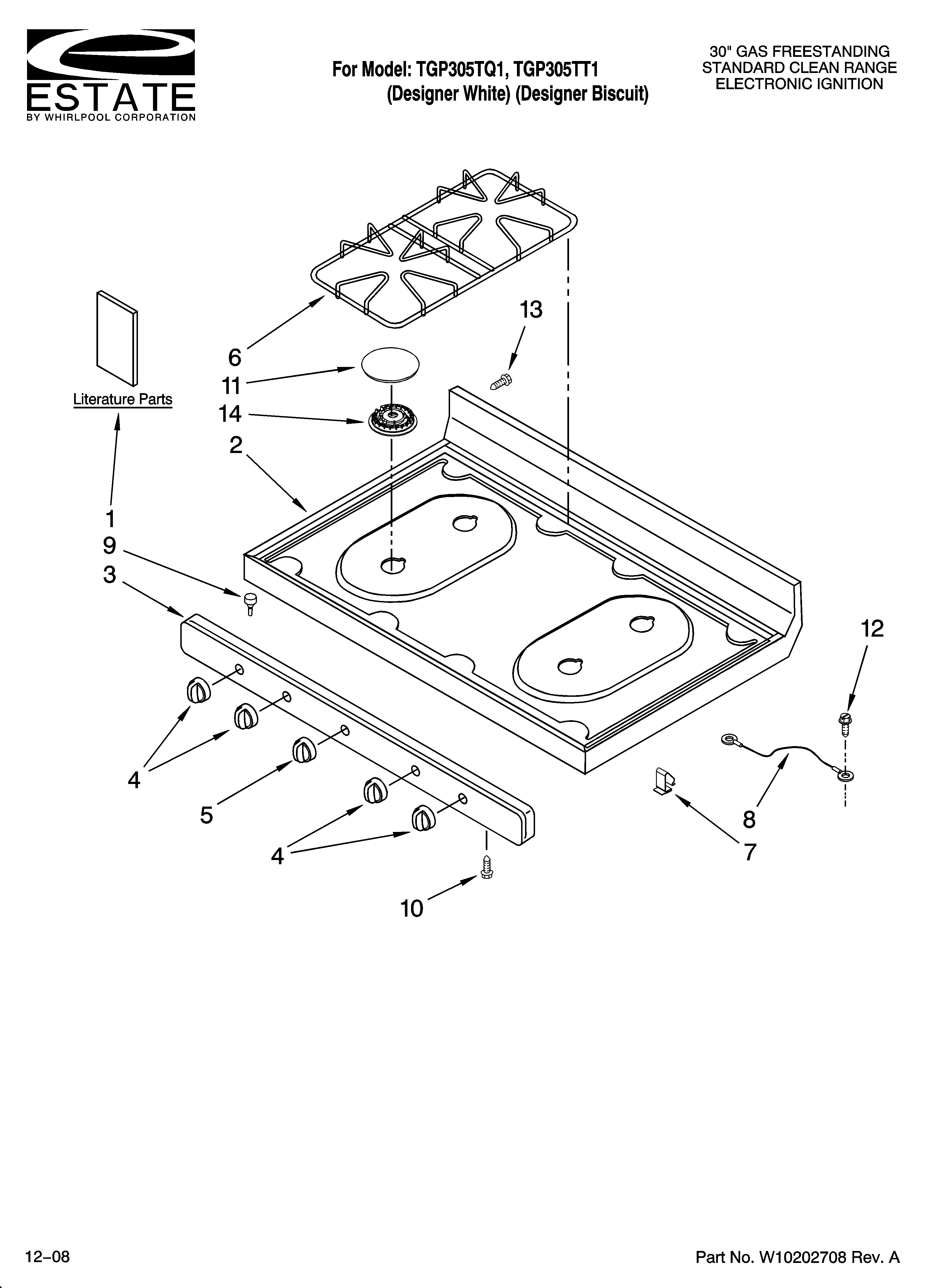 Cooktop parts