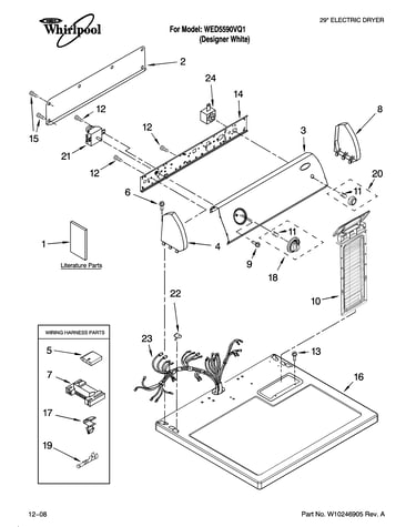 Top and console parts