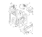 Whirlpool WED5590VQ1 cabinet parts diagram