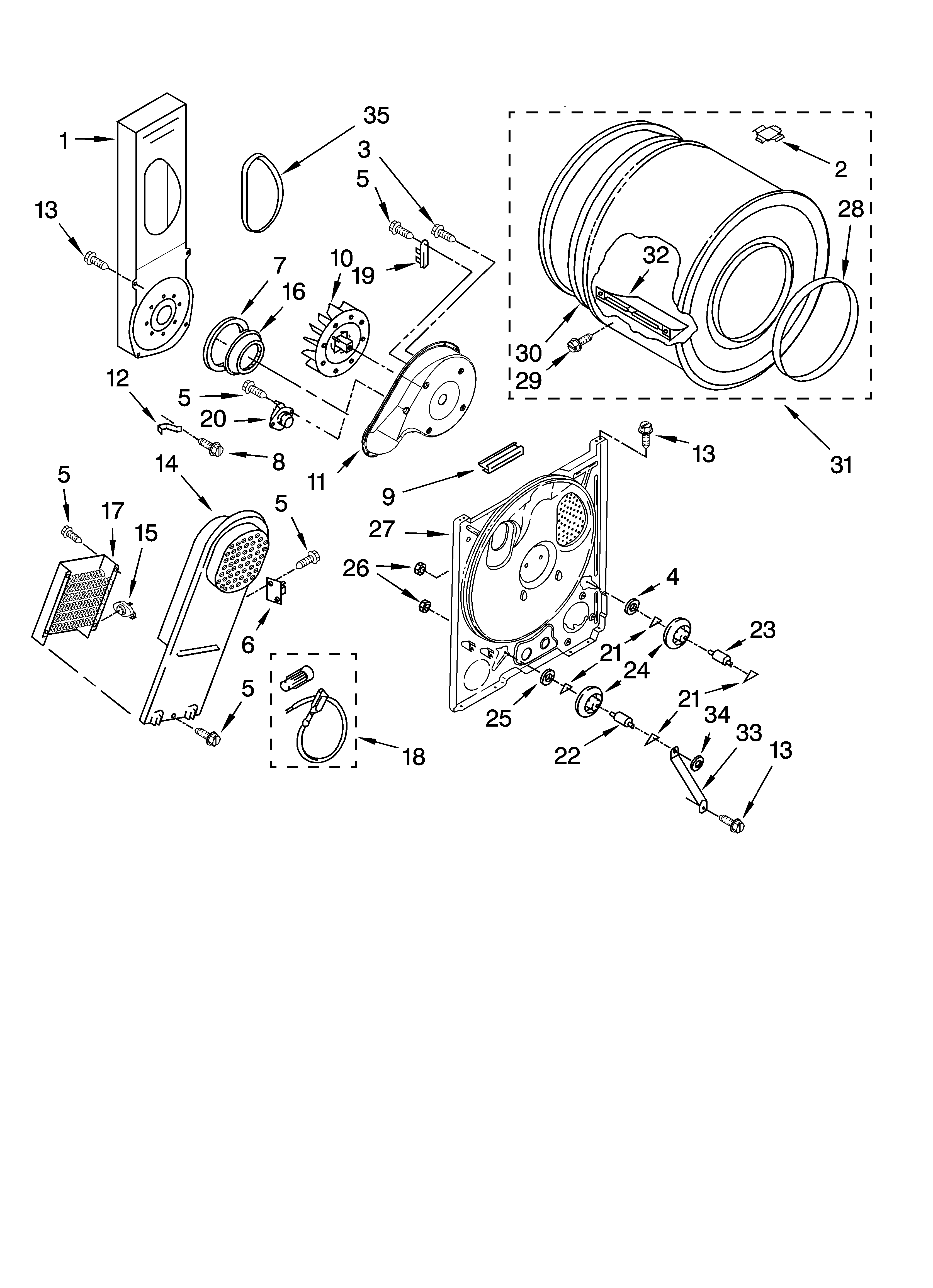 Bulkhead parts, optional parts (not included)