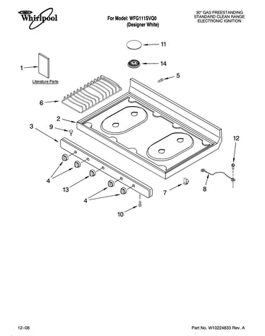 Cooktop parts