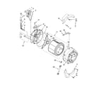 Whirlpool WFW8400TE01 tub and basket parts, optional parts (not included) diagram
