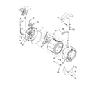 Whirlpool WFW8410SW03 tub and basket parts, optional parts (not included) diagram
